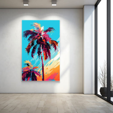 Colorful Palm Tree Painting